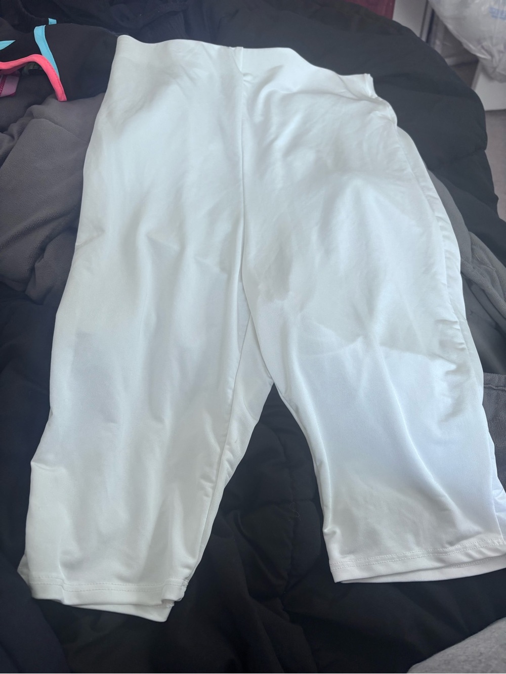 Women’s  White Athletic Bike Shorts